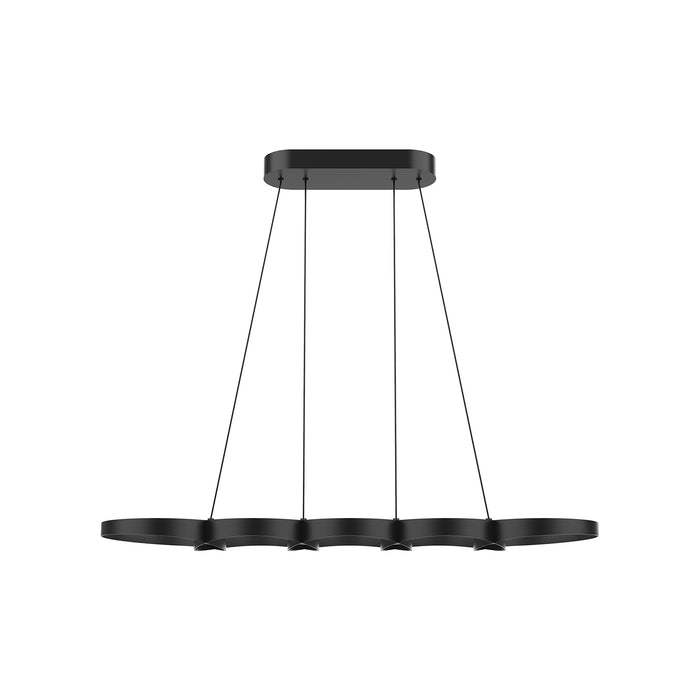 Maestro LED Linear Pendant Black-Linear/Island-Kuzco Lighting-Lighting Design Store