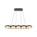 Maestro LED Linear Pendant Black/Gold-Linear/Island-Kuzco Lighting-Lighting Design Store