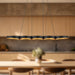 Maestro LED Linear Pendant Black/Gold-Linear/Island-Kuzco Lighting-Lighting Design Store