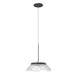 Magellan LED Pendant Black/Clear Acrylic Light Guide-Pendants-Kuzco Lighting-Lighting Design Store