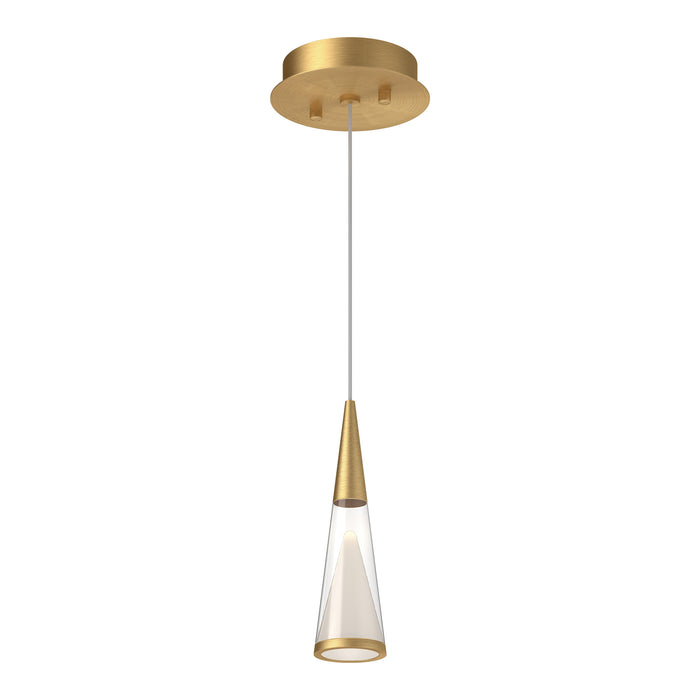 Malabar LED Pendant Brushed Gold-Mini Pendants-Kuzco Lighting-Lighting Design Store
