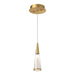 Malabar LED Pendant Brushed Gold-Mini Pendants-Kuzco Lighting-Lighting Design Store