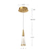 Malabar LED Pendant Chrome-Mini Pendants-Kuzco Lighting-Lighting Design Store