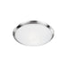 Malta One Light Flush Mount Brushed Nickel-Flush Mounts-Kuzco Lighting-Lighting Design Store