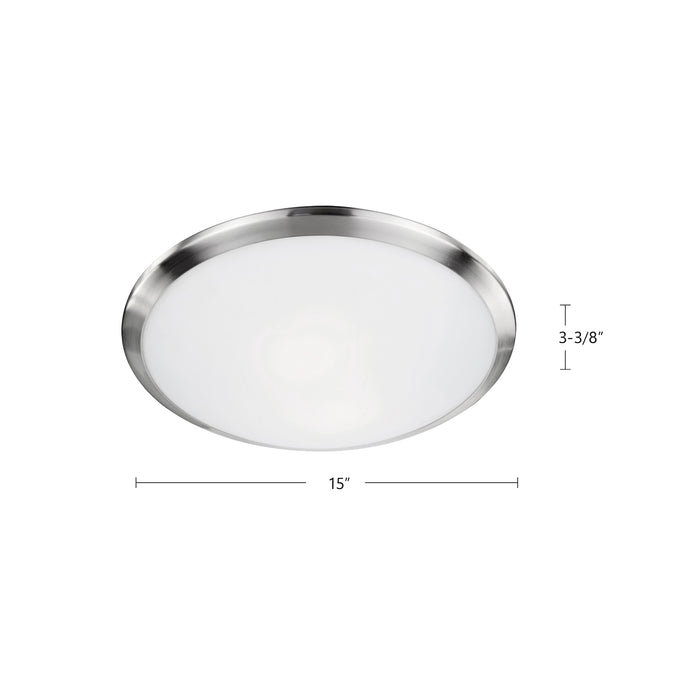 Malta Two Light Flush Mount Chrome-Flush Mounts-Kuzco Lighting-Lighting Design Store