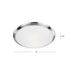Malta Two Light Flush Mount Brushed Nickel-Flush Mounts-Kuzco Lighting-Lighting Design Store