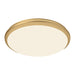 Malta LED Flush Mount Brushed Gold-Flush Mounts-Kuzco Lighting-Lighting Design Store