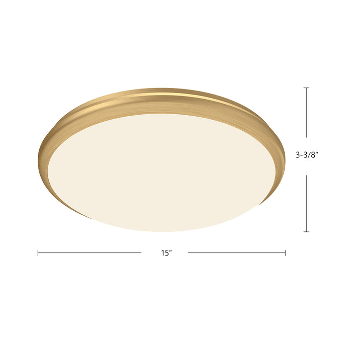 Malta LED Flush Mount Black-Flush Mounts-Kuzco Lighting-Lighting Design Store