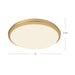 Malta LED Flush Mount Brushed Gold-Flush Mounts-Kuzco Lighting-Lighting Design Store