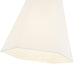 Manila Three Light Pendant Aged Gold/White Linen-Pendants-Alora-Lighting Design Store