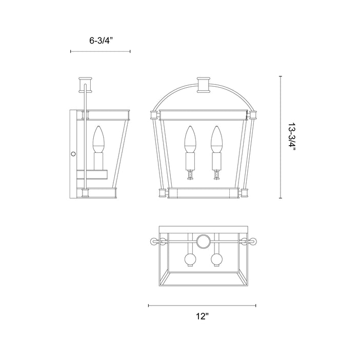 Manor Two Light Bathroom Fixture Urban Bronze-Sconces-Alora-Lighting Design Store
