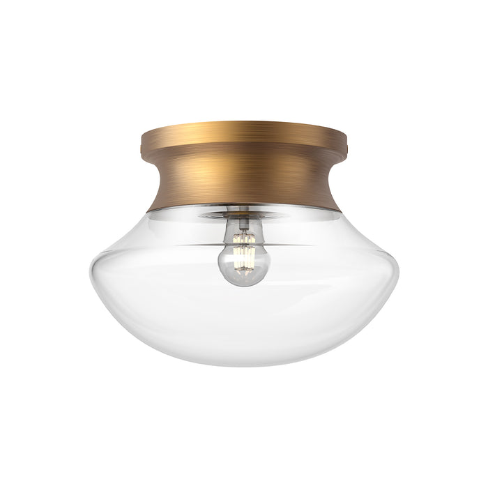 Marcel One Light Flush Mount Aged Gold-Flush Mounts-Alora-Lighting Design Store