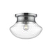 Marcel One Light Flush Mount Chrome-Flush Mounts-Alora-Lighting Design Store