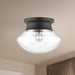 Marcel One Light Flush Mount Matte Black-Flush Mounts-Alora-Lighting Design Store