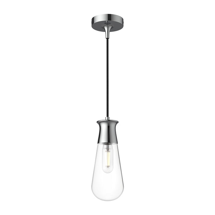 Marcel One Light Pendant Chrome-Mini Pendants-Alora-Lighting Design Store