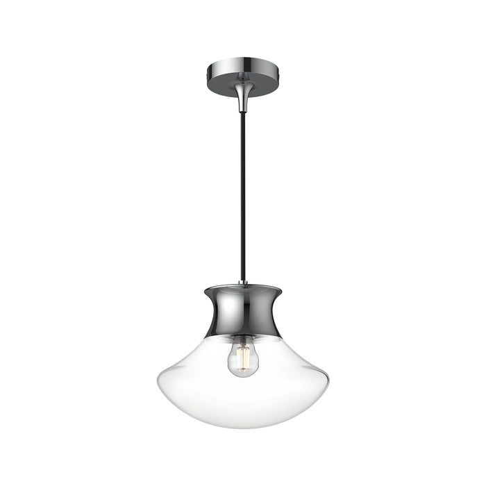 Marcel One Light Pendant Chrome-Mini Pendants-Alora-Lighting Design Store
