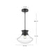 Marcel One Light Pendant Chrome-Mini Pendants-Alora-Lighting Design Store