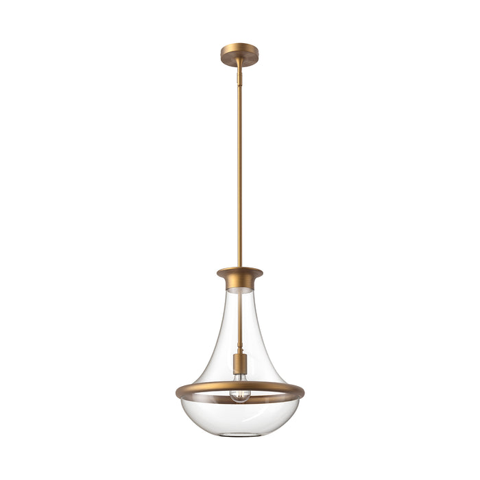 Marcel One Light Pendant Aged Gold-Mini Pendants-Alora-Lighting Design Store