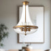 Marcel Four Light Pendant Aged Gold-Foyer/Hall Lanterns-Alora-Lighting Design Store