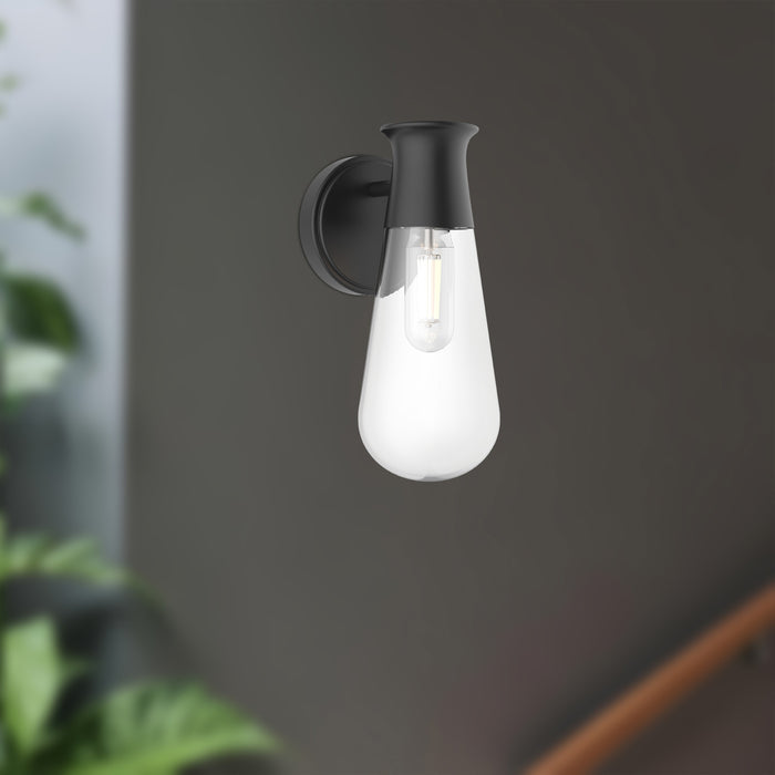 Marcel One Light Wall Sconce Matte Black-Sconces-Alora-Lighting Design Store