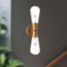 Marcel Two Light Wall Sconce Aged Gold-Sconces-Alora-Lighting Design Store