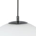 Marco One Light Pendant Black/Opal Glass-Pendants-Kuzco Lighting-Lighting Design Store