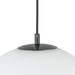 Marco One Light Pendant Black/Opal Glass-Pendants-Kuzco Lighting-Lighting Design Store