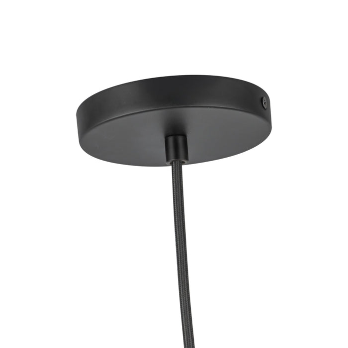 Marco One Light Pendant Black/Opal Glass-Pendants-Kuzco Lighting-Lighting Design Store