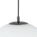 Marco LED Pendant Black/Opal Glass-Pendants-Kuzco Lighting-Lighting Design Store