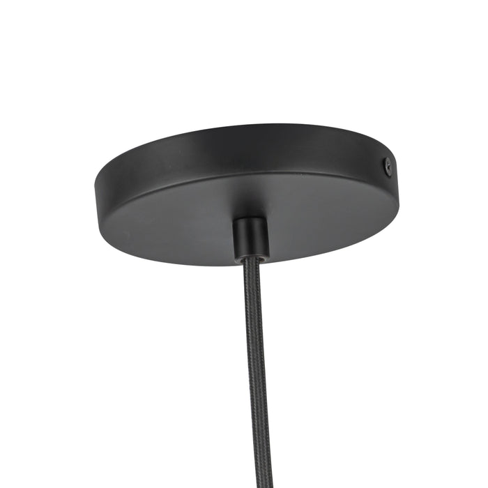 Marco LED Pendant Black/Opal Glass-Pendants-Kuzco Lighting-Lighting Design Store
