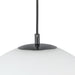 Marco LED Pendant Black/Opal Glass-Pendants-Kuzco Lighting-Lighting Design Store
