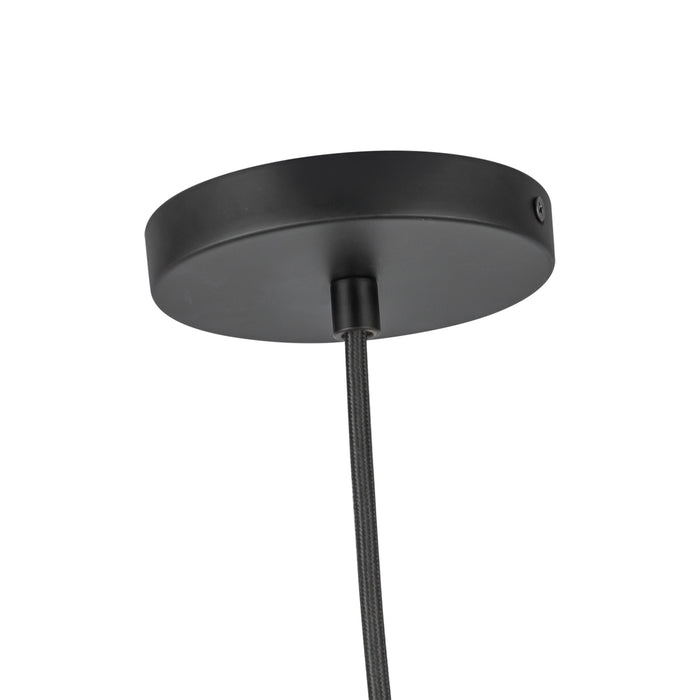 Marco LED Pendant Black/Opal Glass-Pendants-Kuzco Lighting-Lighting Design Store