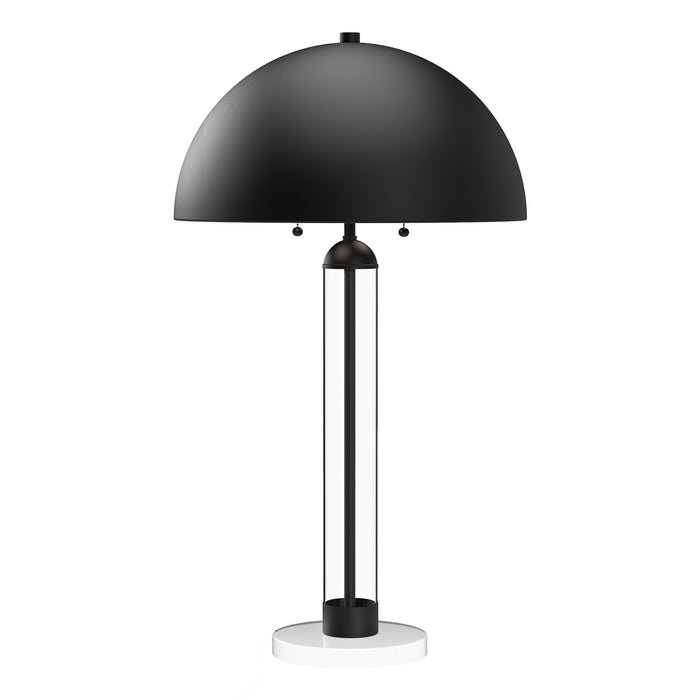 Margaux Two Light Table Lamp Matte Black-Lamps-Alora-Lighting Design Store