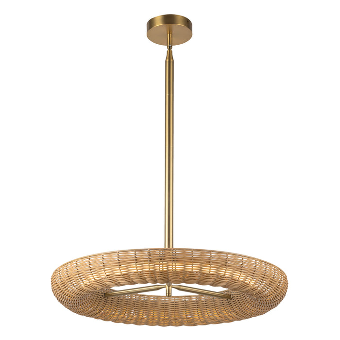 Maris LED Chandelier Brushed Gold-Mid. Chandeliers-Alora-Lighting Design Store