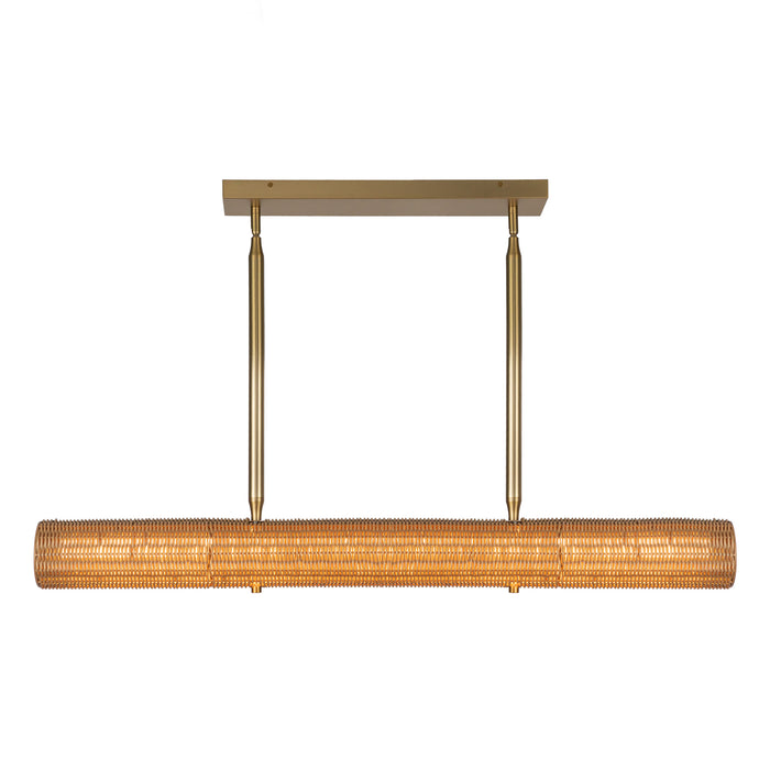 Maris LED Linear Pendant Brushed Gold-Linear/Island-Alora-Lighting Design Store