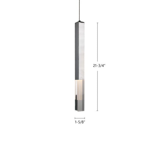 Martelo LED Pendant Chrome-Mini Pendants-Kuzco Lighting-Lighting Design Store