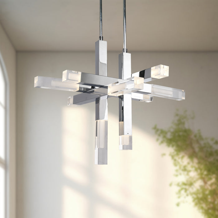 Martelo LED Pendant Chrome-Pendants-Kuzco Lighting-Lighting Design Store