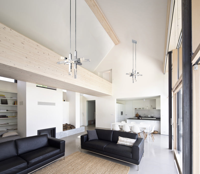 Martelo LED Pendant Chrome-Pendants-Kuzco Lighting-Lighting Design Store