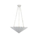 Martine Three Light Chandelier Antique White-Pendants-Alora-Lighting Design Store