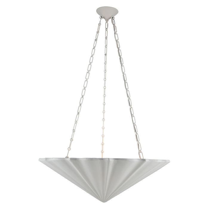 Martine Four Light Chandelier Antique White-Pendants-Alora-Lighting Design Store