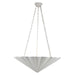 Martine Four Light Chandelier Antique White-Pendants-Alora-Lighting Design Store