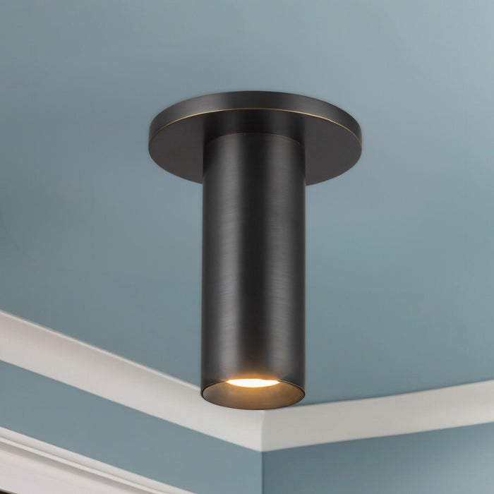 Mason LED Semi Flush Mount Urban Bronze-Flush Mounts-Kuzco Lighting-Lighting Design Store