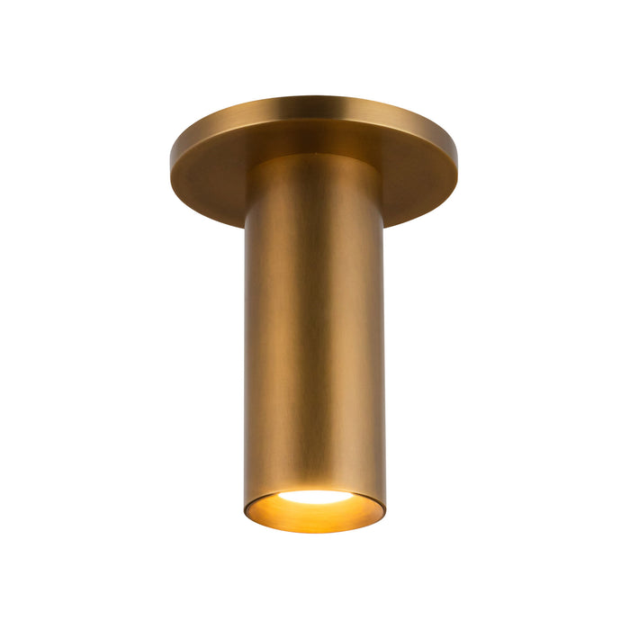 Mason LED Semi Flush Mount Vintage Brass-Flush Mounts-Kuzco Lighting-Lighting Design Store