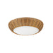 Merida Two Light Flush Mount Rattan-Flush Mounts-Alora-Lighting Design Store