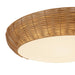 Merida Three Light Flush Mount Rattan-Flush Mounts-Alora-Lighting Design Store