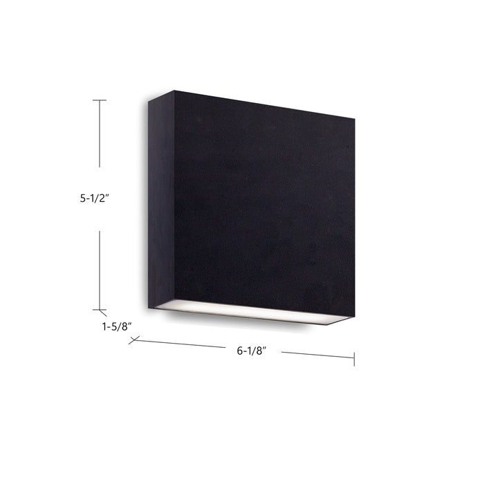Mica LED Wall Sconce Black-Exterior-Kuzco Lighting-Lighting Design Store