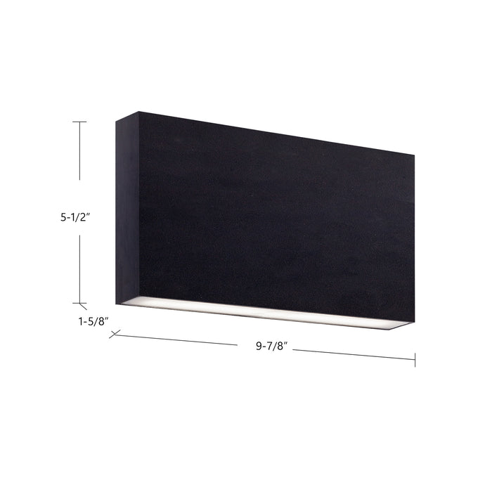 Mica LED Wall Sconce Black-Exterior-Kuzco Lighting-Lighting Design Store