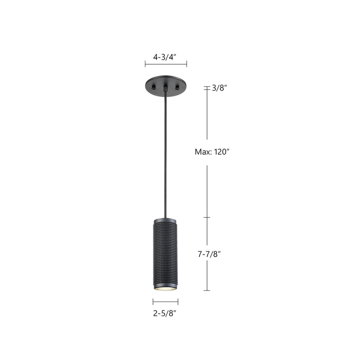 Micro One Light Pendant Black-Mini Pendants-Kuzco Lighting-Lighting Design Store
