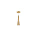 Mina LED Pendant Brushed Gold-Mini Pendants-Kuzco Lighting-Lighting Design Store