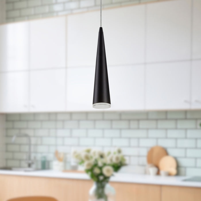 Mina LED Pendant Black-Mini Pendants-Kuzco Lighting-Lighting Design Store